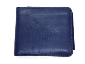 MARC BY MARC JACOBS マークジェイコブス 財布 二つ折り ブルー系 現状品