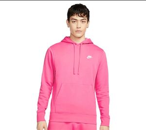 NIKE ナイキ CZ7858-684 NSW FT クラブ プルオーバー L/S フーディー メンズ スウェット パーカー ピンク PINK XL 