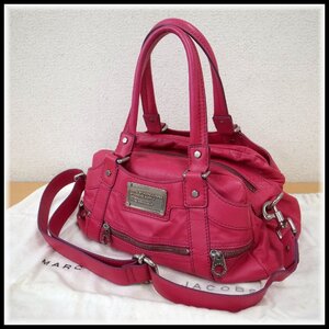 6161T　Marc by Marc Jacobs マークバイマークジェイコブス　2WAYバッグ　ピンク　レザー　レディースバッグ　ショルダーバッグ