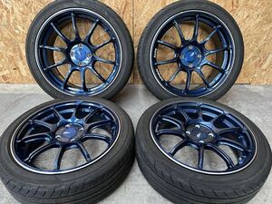 送料無料【希少】ADVAN Racing RZII 16×5.5J +45 17×7J +47 前後異形 165/50R16 205/45R17 YOKOHAMA ADVAN FLEVA 22年製造 S660？等