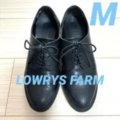 LOWRYS FARM ローリーズファーム ローファー 厚底 革靴　M ブラック