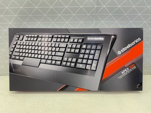 C436 新品未開封 steelseries スティールシリーズ 白LEDバックライト マクロキー搭載ゲーミングキーボード APEX300 JP 日本語配列 64455