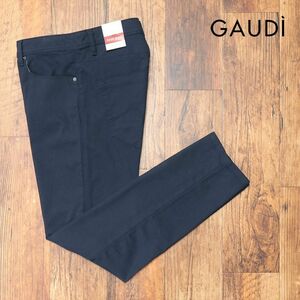 24秋冬/GAUDI/34インチ/テーパード パンツ 快適ストレッチ 幾何学プリント 30代 40代 大人カジュアル 新品/紺/ネイビー/ja364/