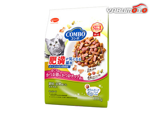 コンボ キャット 肥満が気になる猫用 まぐろ味 かつお節 かつおチップ添え600g おいしく脂肪分調整 まぐろ味に鰹節と鰹チップ添え