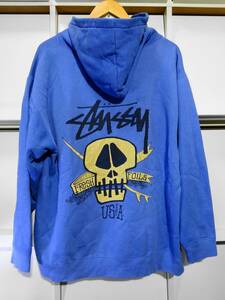 初期80s old stussy サーフスカルプリント パーカー 黒タグ オールド ステューシー ストックロゴ アーカイブ ヴィンテージ