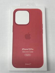 110 〓 純正 Apple iPhone13 Pro シリコーンケース MagSafe対応 RED MM2L3FE/A