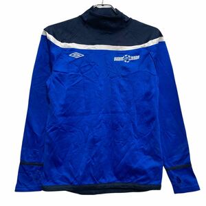 UMBRO プリントスウェット トレーナー キッズ L~ ブルー プルオーバー スポーツ バッグプリント 古着卸 アメリカ仕入 a611-6496