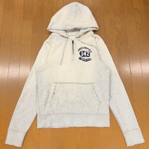 ●Abercrombie&Fitch アバクロンビー&フィッチ USED加工 裏起毛 スウェット パーカー M フーディ ダメージ加工 アメカジ 古着 国内正規品