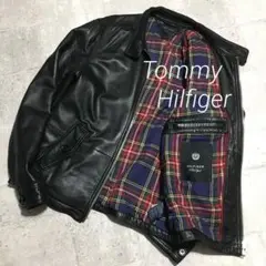 Tommy hilfiger ♫ レザージャケット シングルライダース M