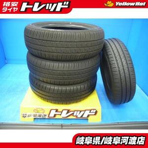 中古 夏タイヤ 4本セット 185/60R15インチ 【 ラジアル 夏タイヤ 】 ブリヂストン ECOPIA NH100C 4本set 2019-21年製造 ラジアル 渡