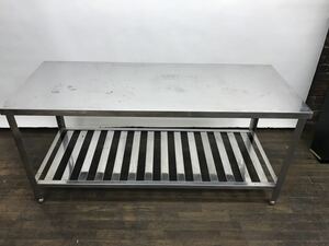 作業台 調理台 2段タイプ 厨房用 店舗用 幅150cm×奥行き60cm×高さ70cm