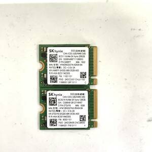 K60425159 SK hynix NVMe 256GB SSD 2点 【中古動作品】.