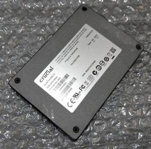 【中古パーツ】2.5 SATA SSD 1台　正常 crucial M4-ST064M4SSD2 64GB 使用時間5051H■SSD6096