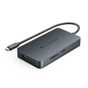 HYPER ハイパー HyperDrive Next Dual 4K HDMI 10 Port USB-C ハブ For M1， M2， and M3 MacBooks HP-HDM1HBUGL /l