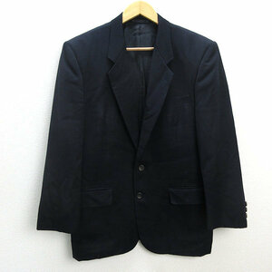 ■1991年製■ギャルソンオム/COMME des GARCONS HOMME 2つボタン テーラードジャケット■紺【メンズS】MENS/レトロ/50【中古】