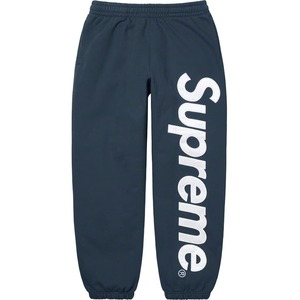 送料無料☆国内正規☆新品未使用☆レア☆Supreme☆22fw☆satin applique sweatpant☆navy☆sサイズ☆s logo☆jordan☆north☆sweatshirt