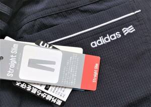 ◆adidas◆アディダス◆ノータックパンツ④◆82㎝◆ネイビー系