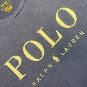 レア着廻し雰囲気印象抜群!立体刺繍!POLO RALPH LAUREN LOGO Tee正規ポロラルフローレン ロゴ&ポニー刺繍SLIM FITショートスリーヴTシャツS