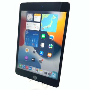 【中古良品】iPad mini 4 Wi-Fi+Cellular/128GB/SpaceGray/77%/97486