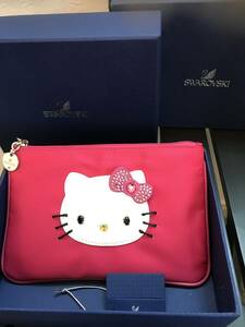 新品☆スワロフスキー Swarovski 『ハローキティ Hello Kitty Zip ポーチ』 1133843