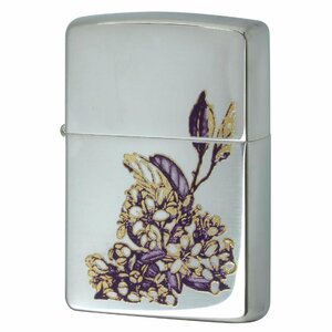 絶版/ヴィンテージ Zippo ジッポー 中古 2005年製造ZIPPO Paul Smith 試作品 花柄 銀メッキ [A]使用感少なく状態が良い