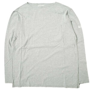 Engineered Garments エンジニアードガーメンツ Bask Shirt - Solid JERSEY バスクシャツ M GREY ボートネック Tシャツ カットソー g16226