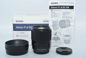 【特上品】 SIGMA 30mm F1.4 DC DN Contemporary C016 Micro Four Thirds ミラーレス専用　#6621