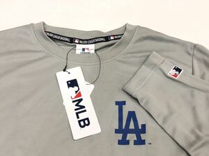 L サイズ 新品　MLB公式 ドジャース 長袖 Tシャツ ロングTシャツ ロンT ドライメッシュ　大谷　メジャーリーグ ロサンゼルスドジャース