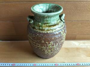 コレクション　昭和　レトロ　壺　花瓶　茶系　陶器　飾り　アンティーク