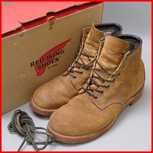 ★RED WING/レッドウィング × Nigel Cabourn/ナイジェルケーボン 4619 マンソンブーツ 10.5D/28.5cm/ブラウン/ハリスツイード&2029700092