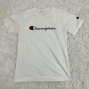 訳あり★championチャンピオン★スポーツウェア 半袖TシャツL白　ロゴ刺繍