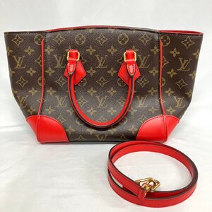 ※※【美品】LOUIS VUITTON ルイ・ヴィトン モノグラム フェニックスPM M41537 コクリコ レッド 2WAY ショルダー ハンドバッグ レディース