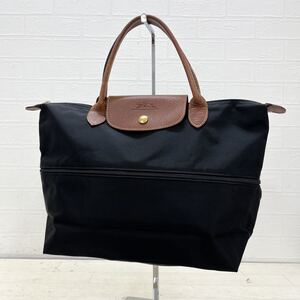 K2★ LONGCHAMP LE PLIAGE TYPE EXT ロンシャン ルプリアージュ ハンドバッグ ブラック レディース