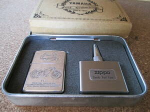 ZIPPO 『YAMAHA 40th Anniversary YA-1 オイルタンク付き』1994年11月製造 ヤマハ 40周年記念 オイルライター ジッポ 廃版激レア 未使用品