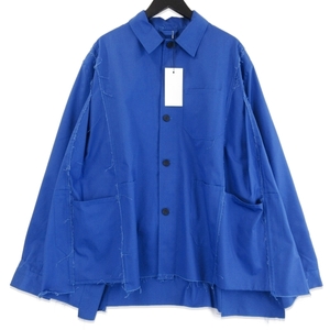 未使用 CAMIEL FORTGENS カミエルフォートヘンス ワーカージャケット 009コレクション inser worker jacket ブルー S 71010712