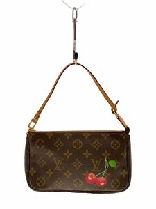 LOUIS VUITTON◆ポシェット・アクセソワール_モノグラム・チェリー_BRW/PVC/BRW