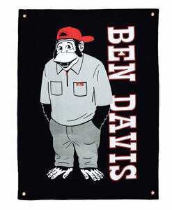 Ben Davis (ベンデイビス) バナー 壁掛け Funky Monkey Banner Black OUTDOOR アウトドア スケボー SKATE SK8 スケートボード