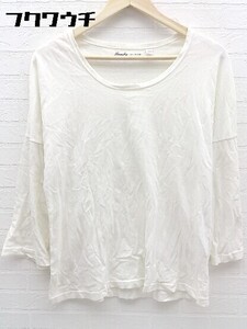 ◇ BEAMS BOY ビームスボーイ 長袖 Tシャツ カットソー ホワイト レディース