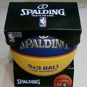 新品 完売 箱付き「SPALDING 3X3 BALL TF-33 FIBA APPROVED」バスケットボール サイズ6号 ウエイト7号 人工皮革製 検)molten MIKASA wilson