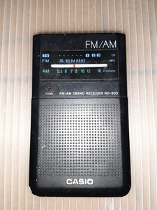 カシオ CASIO FM AM ラジオ ポケットラジオ コンパクトラジオ ランプ点灯しますが音が出ません ジャンク 部品取り