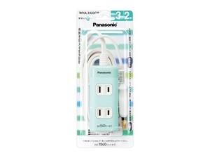 Panasonic WHA2423GP 2個在庫あり　同じ型のピンク色もあります　2m　3つ又増設タップ　新品　地元の電気屋さんで買いました。新品未開封品