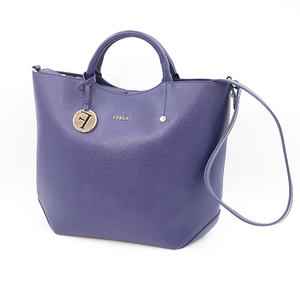 フルラ FURLA パープル 195466 レザー 2wayバッグ レディース【xx】【中古】4000001810001671