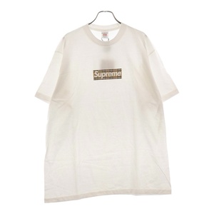 SUPREME シュプリーム 22SS ×Burberry Box Logo Tee バーバリー ボックスロゴクルーネック半袖Tシャツ ホワイト