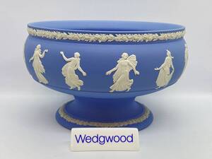 ＊レア＊ WEDGWOOD ウェッジウッド JASPERWARE DANCING HOURS 22cm Large Stand Bowl ジャスパーウェアダンシングアワー 大スタンドボウル