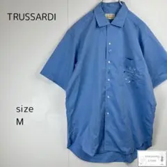 TRUSSARDI トラサルディ トップス シャツ 半袖 ゴルフ 綿 日本製 M