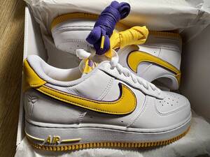 【新品未着用26cm】NIKE KOBE BRYANT AIR FORCE 1 LOW Varsity Maize and Varsity Purple FZ1151-100 SNKRS正規品付属品完備 US8