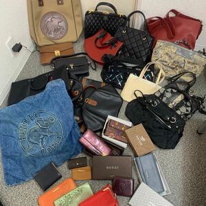 1円〜 ブランドバッグ 財布 おまとめ LOUIS VUITTON ヴィトン GUCCI グッチ COACH コーチ FURLA フルラ ハンティングワールド 他 計25点