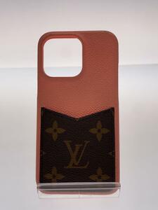 LOUIS VUITTON◆iPhone・バンパー13PRO_モノグラム・キャンバス_PNK_トロピカルコラール/PVC/PNK/総柄