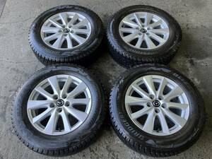 北海道発 手渡し可能 マツダ　CX-5　純正 BRIDGESTONE　DM-V2　225/65R17　8.5分山　4本 CX-5 CX-8