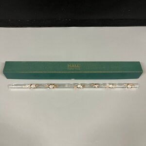 HALL Crystal Flutes ホール・クリスタルフルート Flutes in D フルート ガラス製 全長約55cm 重量約118.12g　121206ｗ/T12（100）